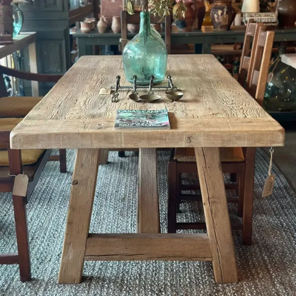 BEGUR RUSTIC PINE TABLE TOAST COLOR