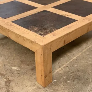 PINE COFFEE TABLE WITH TOAST COLOR FORMWORK SHEET