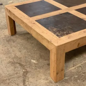 PINE COFFEE TABLE WITH TOAST COLOR FORMWORK SHEET